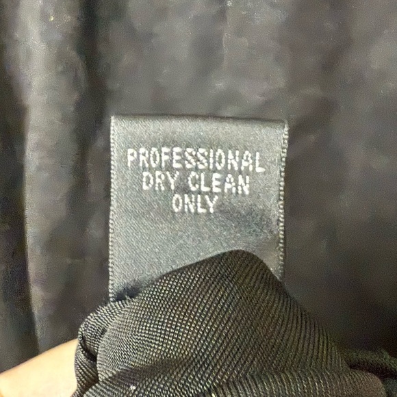 SHERI BODELL Embellished Studded Vneck Edgy Glam Suede Cocktail LBD Sheath Dress - Picture 7 of 8